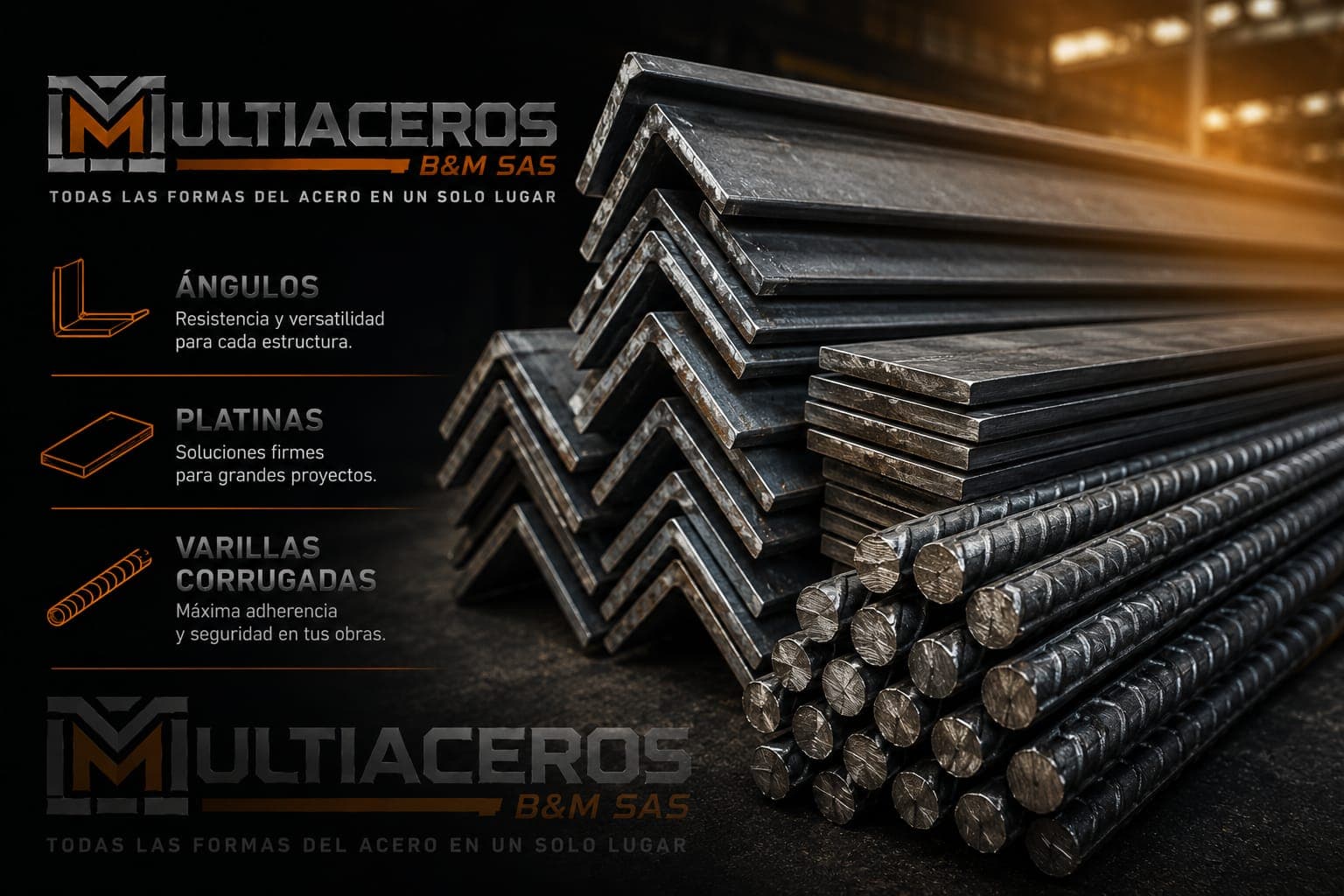 Ángulos, Platinas y Varilla