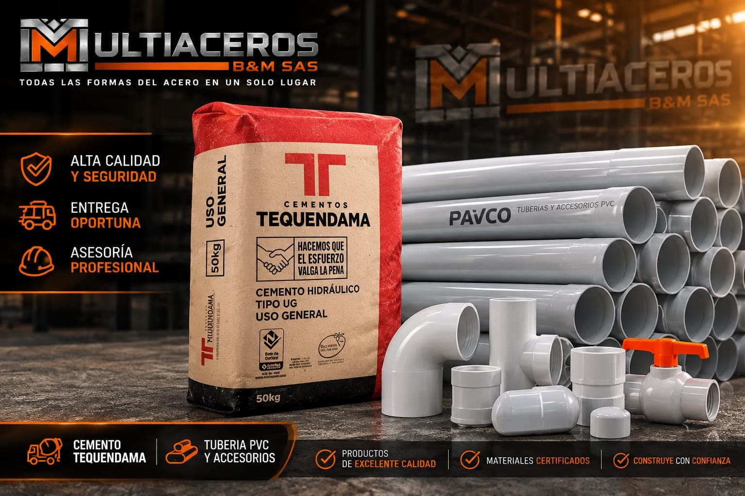 Cemento, PVC y Obra Gris
